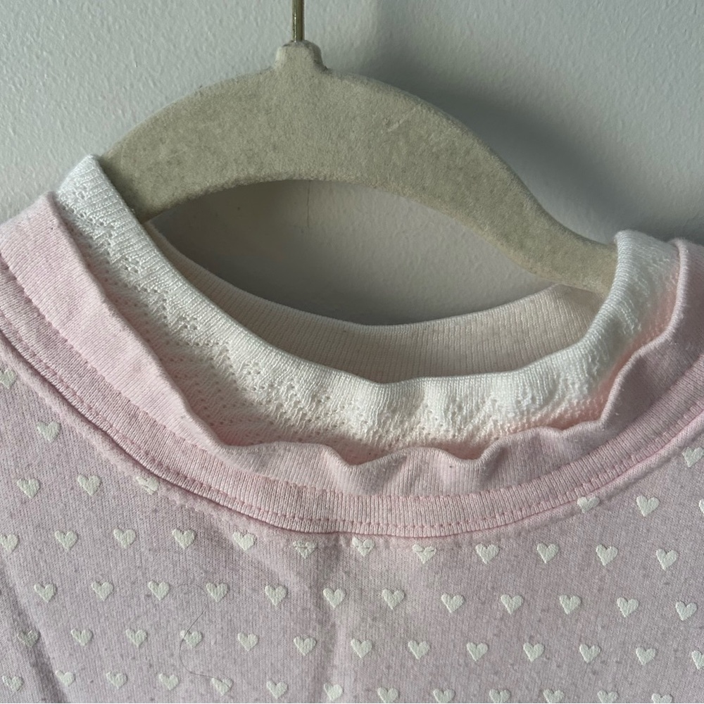 Vintage pink layered look fair isle sweatshirt XL - Picture 3 of 8